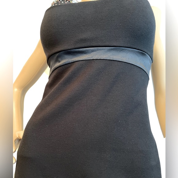 Victoria’s Secret EUC Sexy Rhinestone Studded Spaghetti Strap Black Dress (0449) - Picture 6 of 11